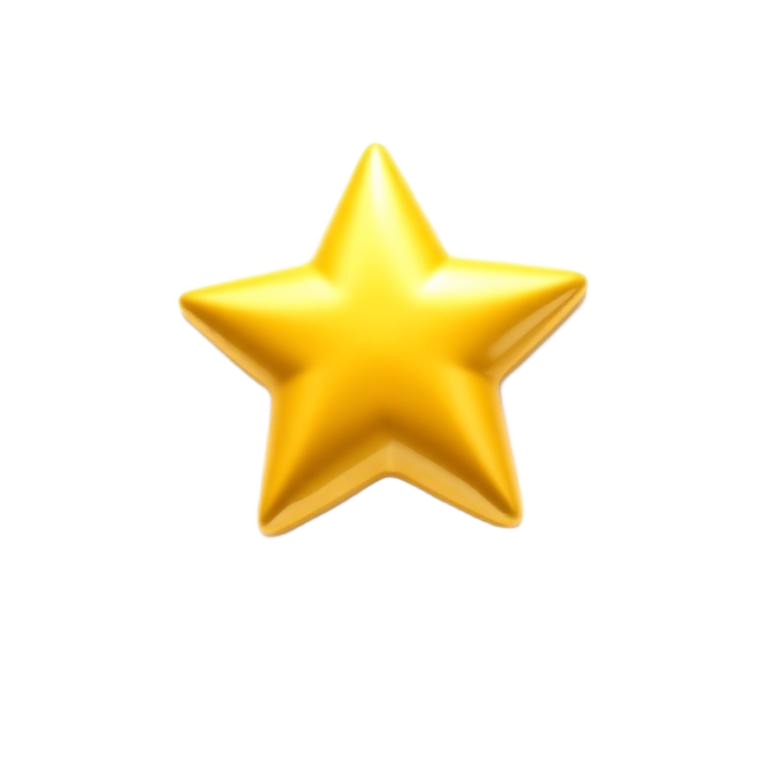 Gold star rating icon