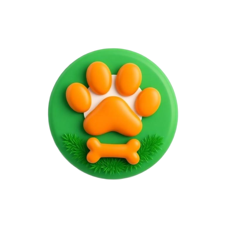 Pet turf paw print icon